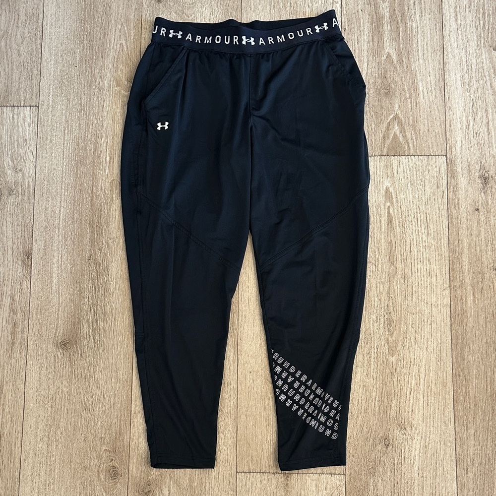 Under Armour Men's Black Joggers with Logo Detail